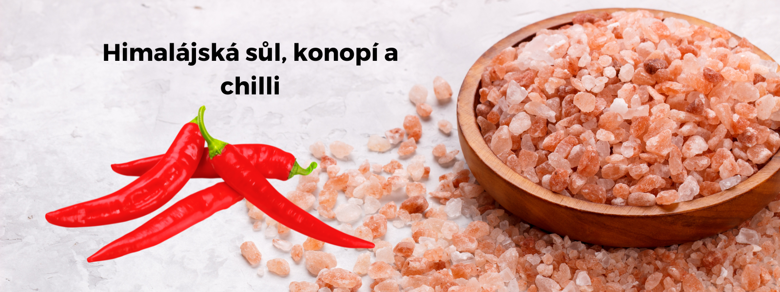 himalájská konopná sůl a chilli